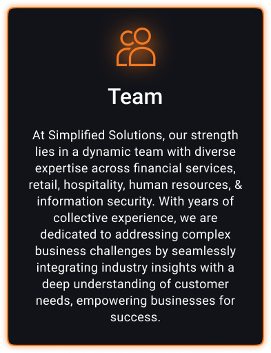 Simplified Solutions Team Team: Experts in finance, retail, HR & security, solving complex business challenges with deep industry insights.